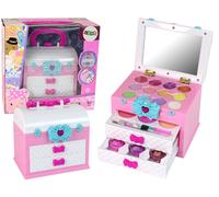 Valigetta per il trucco per bambini rosa e bianca