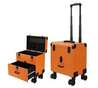 Valigetta per trucchi a più strati con asta regolabile, trolley per cosmetici, custodia professionale da viaggio, B