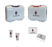 Valigetta plastica con portapranzo e bicchiere - AC Milan