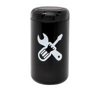 Valigetta porta attrezzi per riparazione, custodia per manutenzione bicicletta, design compatto, ideale per bici da strada e mountain bike, 14 x 7,4 cm, nero, 1 pezzo, per viaggi e garage
