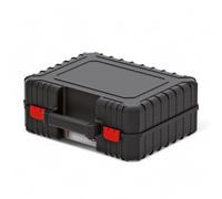 Valigetta porta trapano rinforzata in polipropilene con cerniere abs imbottitura gomma piuma e cinghie ancoraggio