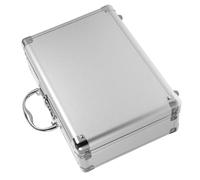 Valigetta Portadocumenti In Alluminio Scatola for il trasporto degli attrezzi in alluminio Valigetta in metallo con blocco password Organizzatore for la conservazione portatile scatola maniglia