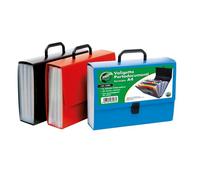 Valigetta portadocumenti Lebez 33x24,5x8 cm 25 scomparti ass. blu, nero e rosso