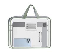 Valigetta portadocumenti leggera da 90 g, borsa sicura contro le cadute, borsa portaoggetti versatile, professionale per il lavoro a casa, tasca portadocumenti a rete con cerniera affidabile