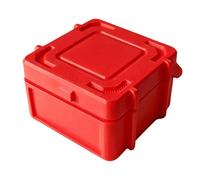 Valigetta portaoggetti a più scomparti, colore: rosso | Scatola organizer coperta per riparazioni domestiche, viti, rondelle, molle