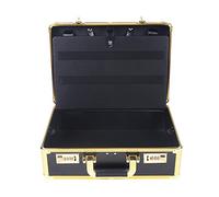 Valigetta portatile grande per parrucchiere, 40 x 28 cm, con blocco password, grande capacità, barbiere stylist, gold, Omicidi