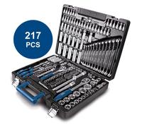 Kit utensili da 217 pezzi - SCHEPPACH - TB217 - Utensili in acciaio al cromo vanadio e acciaio per utensili