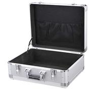 Valigetta portautensili con Valigetta portautensili con Schiuma Imbottita, Borsa portautensili Portatile in Alluminio con Serratura, Scatola portaoggetti Universale in Metallo (Senza Spugna 46x35x20