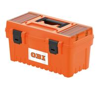 Valigetta portautensili scomparti trasparenti 47,6x25,6x26 cm Arancio