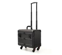 Valigetta professionale per trucchi, trolley da viaggio con ruote, impermeabile, per salone di bellezza, B