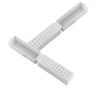 Valigetta Punte Trapano 30 Fori in PP Bianco, 2 Pezzi | Protezione Dalla Polvere, Selezione Rapida, per Manicure E-file Bits, Uso Domestico e Esposizione