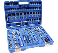 Valigetta Set Chiavi a Bussola 173 Pezzi con Cricchetti 1/4" 3/8" 1/2"