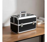 Valigetta Trucco Professionale Chiusura a Chiave Beauty Case Rigido Portatile