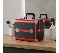 Valigetta Trucco Professionale Chiusure Metalliche Beauty Case Rigido