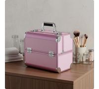 Valigetta Trucco Professionale Chiusure Metalliche Beauty Case Rigido
