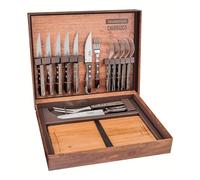 Valigetta Utensili Carne/BBQ 15 pezzi con lamine in acciaio inox - Polywood - Tramontina