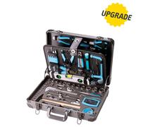Valigia a trolley completa di utensili attrezzi chiavi inserti 162pz Fervi 0105T