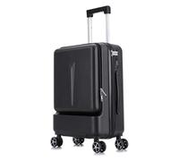 Valigia Bagagli da portare con sé Valigie con ruote prima di iniziare a progettare valigie da uomo e da donna for bagagli di grande capacità Durevole(Noir,20inch)