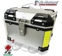 VALIGIA BAULETTO LG CON COVER COLORE ALLUMINIO GRIGIO 38 litri MOTO ADVENTURE