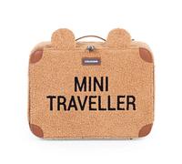 Valigia Bimbi Mini Traveller in Camoscio Teddy Brown
