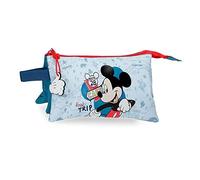 Disney Mickey Road Trip Astuccio Triplo Blu 22x12x5 cm Poliestere