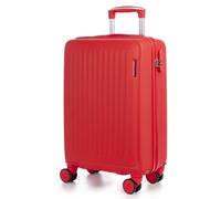 Valigia cabina Dam ABS rosso serratura numerica 4 ruote doppie 38x22x55 cm