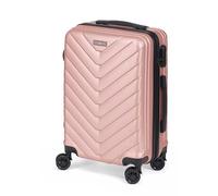 Valigia cabina rigida ABS leggera design scaglie 23x38x57 cm rosa