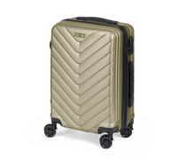 Valigia cabina rigida ABS leggera resistente design scaglie verde 23x38x57 cm