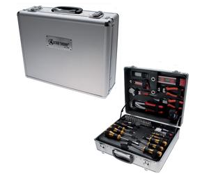 VALIGIA CASSETTA ATTREZZI DA LAVORO IN ALLUMINIO KIT UTENSILI SET 129 PZ FERMEC