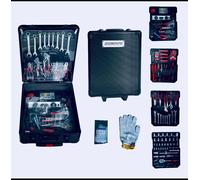 VALIGIA CASSETTA ATTREZZI DA LAVORO KIT UTENSILI 399 PEZZI COMPLETA DI TROLLEY