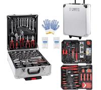 VALIGIA CASSETTA ATTREZZI DA LAVORO KIT UTENSILI 849 PEZZI COMPLETA DI TROLLEY