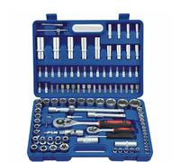 VALIGIA COMPLETA ATTREZZI CHIAVI A CRICCHETTO BUSSOLA 108PZ UTENSILI