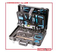 Valigia Completa di Utensili ed Accessori CHROME-VANADIUM 162 PEZZI FERVI 0105