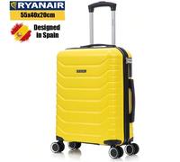 Valigia da cabina 55x40x20cm ABS+Policarbonato (40L) Semirigida Piccolo Trolley Bagaglio a mano 4 Ruote 360º Rotanti Serratura Numerica - 20 Pollici - Nero/Blu Navy/Giallo/Verde Menta/Rosa Oro/Verde/R