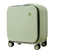 Valigia da cabina, bagaglio portatile per viaggi d'affari, valigia trolley regolabile con ruote (verde 20 pollici)