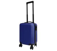 Valigia da cabina blu 16'' 45x30x21,5cm in ABS resistente con 4 ruote girevoli