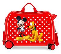 Valigia da cabina Corridoio Mickey & Pluto Stars e Minnie Fabulous, Mickey & Plutone Stars, Rosso, Maleta Correpasillos, Mickey & Pluto Stars