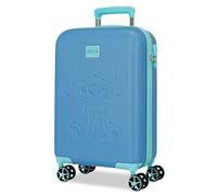 Valigia da cabina Joumma Disney "Traveling with Stitch" Blu 36x55x20 cm Rigida 2,4 kg Lucchetto a combinazione laterale ABS 2,4 kg 32 L Bagaglio a mano