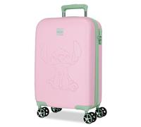 Valigia da cabina Joumma Disney "Traveling with Stitch" Rosa 36x55x20 cm Rigida 2,4 kg Lucchetto a combinazione laterale ABS 2,4 kg 32 L Bagaglio a mano