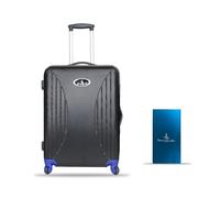 Valigia da cabina + Power Bank Combo) bagaglio a mano con Powerbank da 10000 mAh Blu, Black Cabin Suitcase, Set di valigie