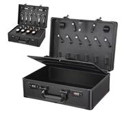 Valigia da - Organizer rigido professionale per strumenti da salone, grande capacità, con scomparti, pettini, tagliaunghie e , ideale per saloni, viaggi, barbieri