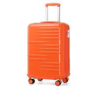 Valigia da viaggio, Cabin Suitcase Lightweight PC Carry On Luggage Suitcase Hard Shell Hand Luggage with 4 Spinner Wheels, 3 Digit Combination Lock(Orange,Small 20")
