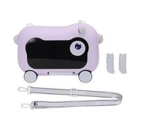 Valigia da Viaggio, Leggera di Grande capacità, Bagaglio a Mano con Scooter e Sedile, Materiale ABS PP, per Bambini (PURPLE)