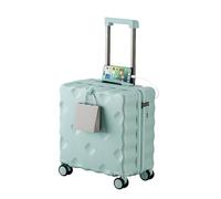 Valigia da viaggio rigida espandibile, 45,7 cm, 50,8 cm, leggera, con guscio rigido in ABS+PC, ruote girevoli, serratura TSA, approvata dalle compagnie aeree, per uomini e donne, Verde, 20" (51 cm)