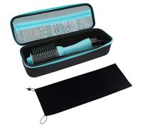 Valigia da viaggio rigida, leggera, in EVA, custodia rigida compatibile con asciugacapelli in un solo passaggio, spazzola volumizzante, styler con borsa per spazzole ad aria calda (grigio), Nero ,