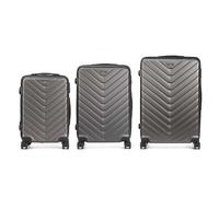 SET DI VALIGIE DAM Set di 3 valigie trolley rigide 111,72 l ABS Grigio scuro