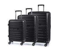 VALIGIA DAM Set di 3 valigie trolley rigide 116,66 l Polipropilene Nero