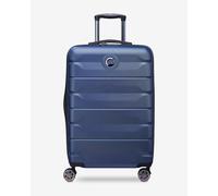Delsey Paris Air Armour Valigia trolley (4 ruote) blu scuro, plastica, 44 x 68 x 30cm