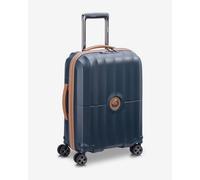 Valigia Delsey Paris Carrousel Slim 34L blu navy marrone