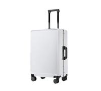 Valigia di rotolamento della struttura di alluminio di grande capacità di modo della cassa del carrello di affari della scatola di imbarco dei, bianco, 26''